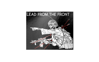 Lead From The Front - Stickers