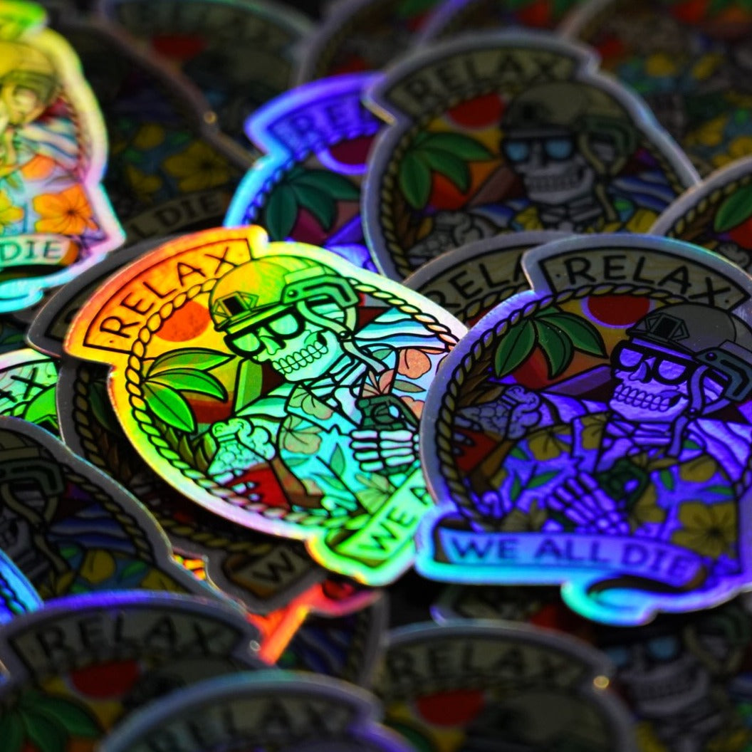 Relax We All Die Sticker Mission Essential Gear