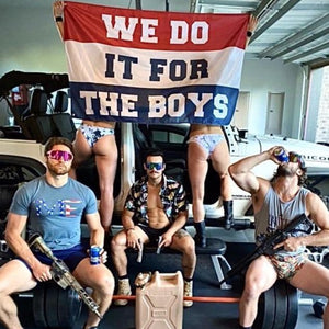 We Do It For The Boys Flag - Mission Essential Gear