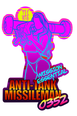 Retro Antitank Missileman Sticker