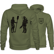 Load image into Gallery viewer, Modern and Ancient Greek Warrior Hoodie