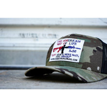 Load image into Gallery viewer, American Way Of Life White Patch Snapback Hat