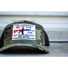 Load image into Gallery viewer, American Way Of Life White Patch Snapback Hat