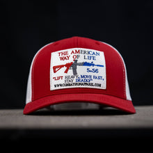 Load image into Gallery viewer, American Way Of Life White Patch Snapback Hat