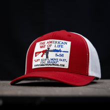 Load image into Gallery viewer, American Way Of Life White Patch Snapback Hat