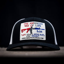 Load image into Gallery viewer, American Way Of Life White Patch Snapback Hat