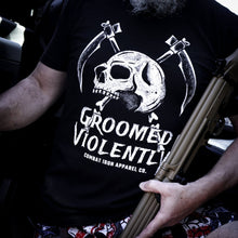 Load image into Gallery viewer, Groomed Violently Skull Men's T-Shirt