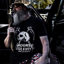 Load image into Gallery viewer, Groomed Violently Skull Men's T-Shirt
