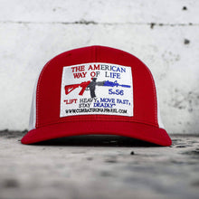Load image into Gallery viewer, American Way Of Life White Patch Snapback Hat