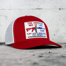 Load image into Gallery viewer, American Way Of Life White Patch Snapback Hat