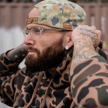 Load image into Gallery viewer, American Flag Leather Patch Crushable Rope Snapback Hat