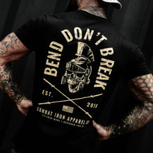 Load image into Gallery viewer, Bend Don't Break Barbell Skull Men's T-Shirt