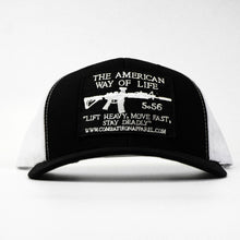 Load image into Gallery viewer, American Way Of Life 5.56 Black Patch Edition Mid-Profile Mesh Snapback