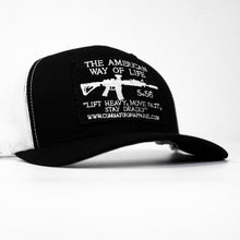 Load image into Gallery viewer, American Way Of Life 5.56 Black Patch Edition Mid-Profile Mesh Snapback