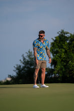 Load image into Gallery viewer, Tiger Stripe Blue Button-up