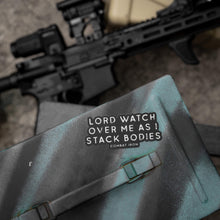 Load image into Gallery viewer, Lord Watch Over Me As I Stack Bodies Decal