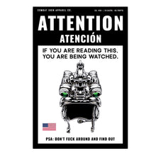Load image into Gallery viewer, Attention You Are Being Watched Decal Sticker