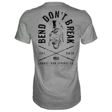 Load image into Gallery viewer, Bend Don't Break Barbell Skull Men's T-Shirt