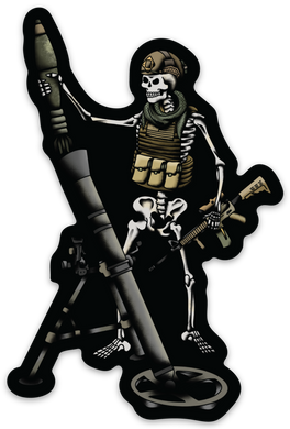 Mortars Skeleton Sticker