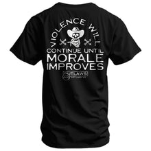 Load image into Gallery viewer, Violence Will Continue Until Morale Improves Men's T-Shirt