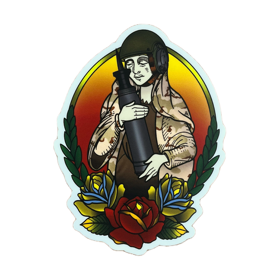 Saint Sabot Sticker – Mission Essential Gear