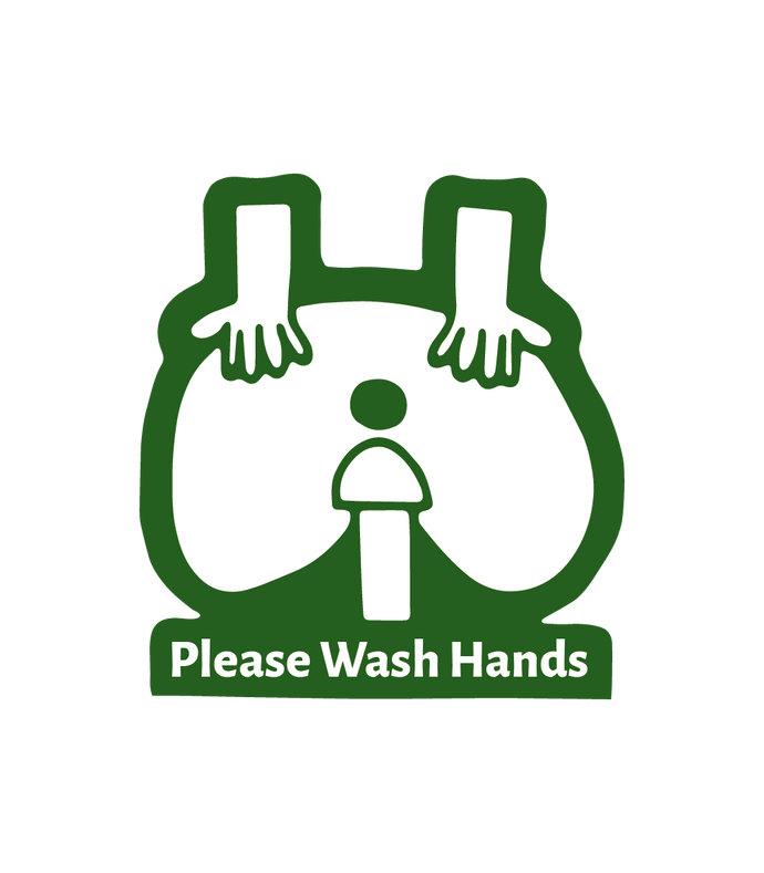 Please Wash Hands Sticker