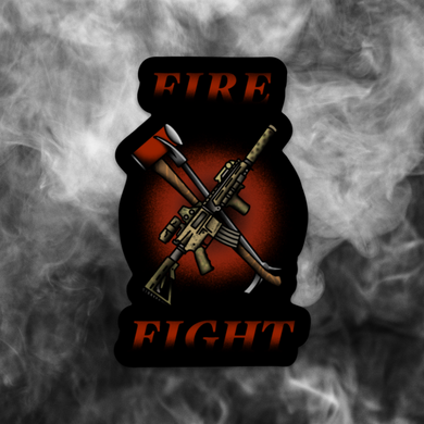 Fire Fight Sticker