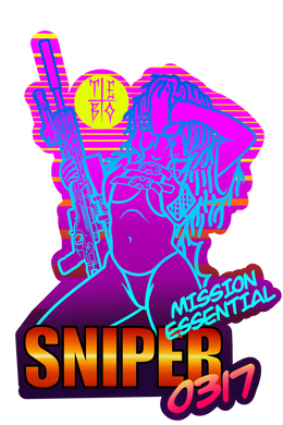 Retro Sniper Sticker