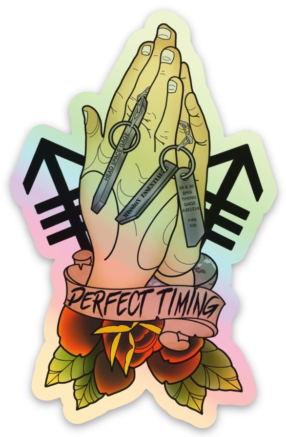 Perfect Timing Sticker – Mission Essential Gear