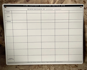 Fire Support Execution Matrix / Target List Worksheet - Mission Essential Gear