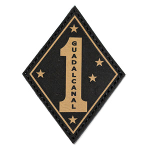 1st MarDiv Engraved Patch